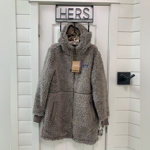 SOLD!! NEW Patagonia Dusty mesa parka jacket sweater furry tape medium M